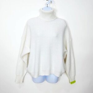 Noisy May Size XS Womens Ridley Turtleneck Casual Sweater in White